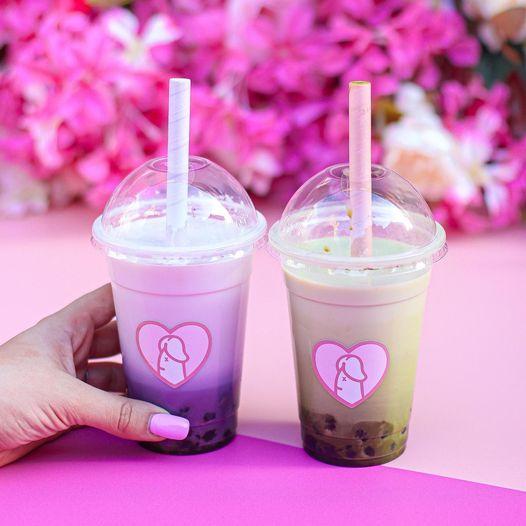 Milkshake rose à la cerise